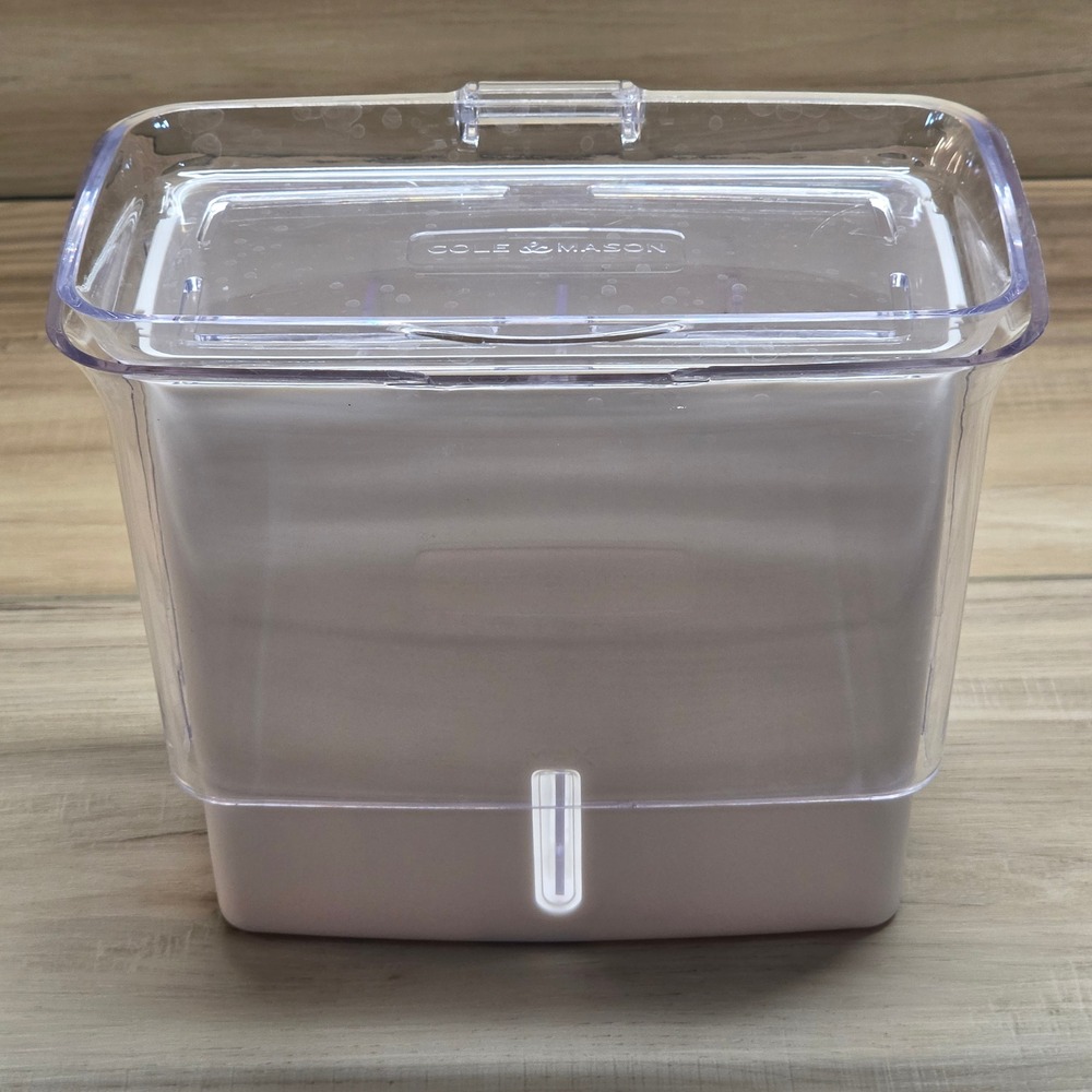 Cole & Mason Self-Watering Herb Keeper White Excellent Fresh Kitchen 3 Dividers
